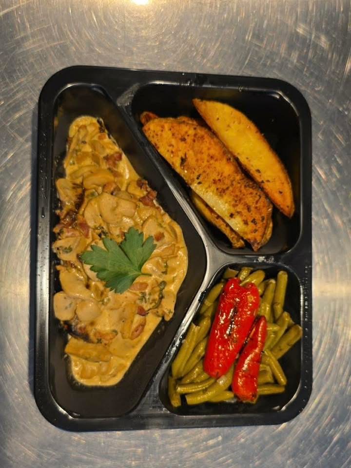 Barquette poulet champignons