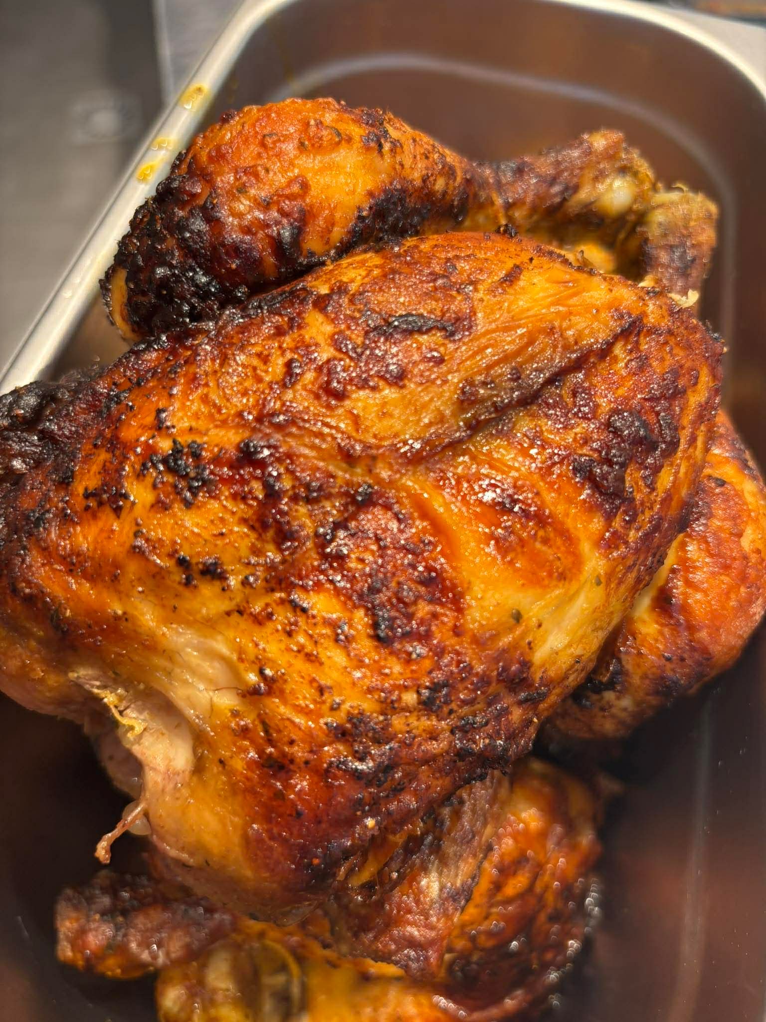 Poulet entier rôti